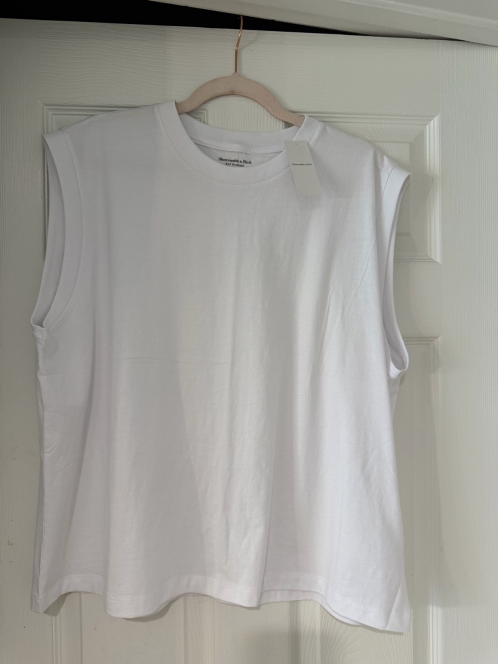 Abercrombie & Fitch White Muscle Tee